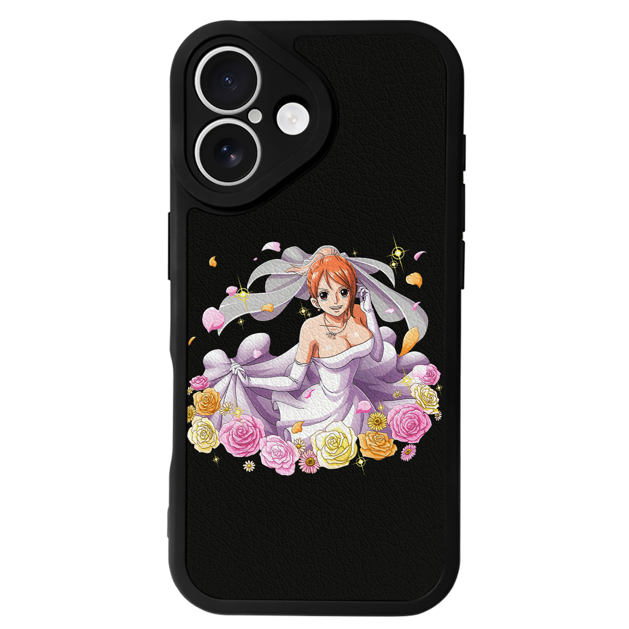 （画像用） ワンピース ナミ ONE PIECE Nami 【iPhone 16シリーズ対応】シリコンスマホケース（レザー調） 材質：シリコン